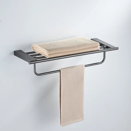 Полка для полотенец Shevanik SG5708T, оружейная сталь, артикул SG5708T