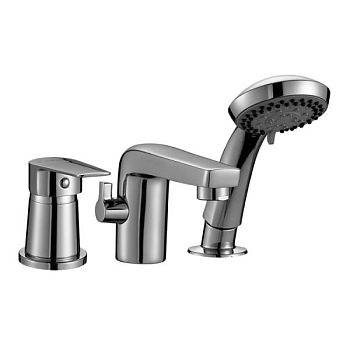 Смеситель на борт ванны Rossinka S35-39 Хром