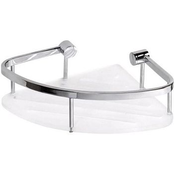 Мыльница CYTRO угловая, белая, акрил