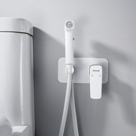 Гигиенический душ со смесителем Shevanik S9905C, белый