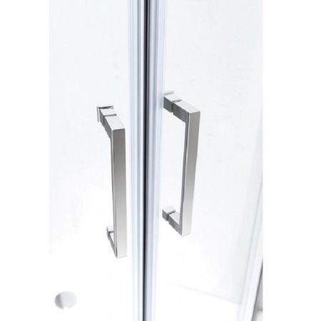 Душевой уголок Cezares Molveno R-2 80х80 профиль Хром стекло прозрачное, артикул MOLVENO-R-2-80-C-Cr-IV