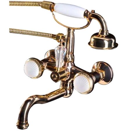 Смеситель для ванны (душевой комплект) SATINE золото_Комплект, артикул 293-ST