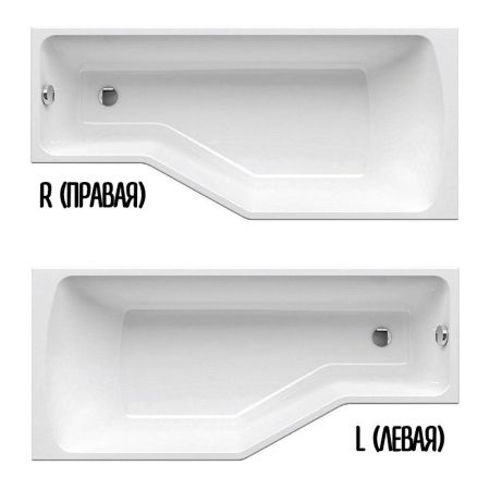 Акриловая ванна Marka One Convey 150х75 L без гидромассажа, артикул 01кон1575л