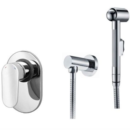 Гигиенический душ со смесителем WasserKRAFT Donau A15357 Хром, артикул A15357