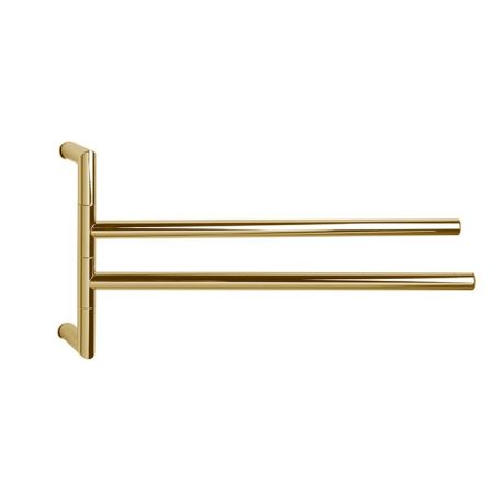 3SC Guy Полотенцедержатель двойной, поворотный, плечо 35см,цвет: золото 24к. Lucido, артикул GU19GD