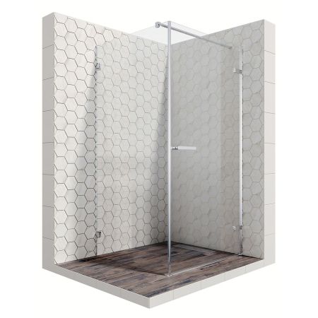 Душевой уголок Ambassador Abner 10011101R-ST6, квадратный, линейный трап, 90х90, артикул 10011101R-ST6