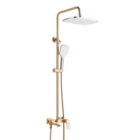 Душевая система Shevanik S4136G, золотой сатин, артикул S4136G