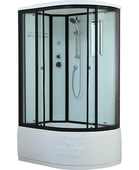 Душевая кабина Timo Standart T-6620 B L 120x85 профиль Черный стекло прозрачное