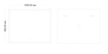 Зеркало с подсветкой ART&MAX ZOE AM-Zoe-1000-800-DS-F, артикул AM-Zoe-1000-800-DS-F