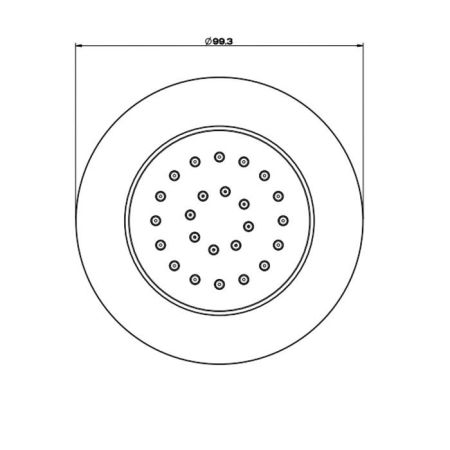 Gessi Body Jets Встраиваемая поворотная боковая форсунка (внешняя часть), цвет: Copper PVD, артикул 32982#030