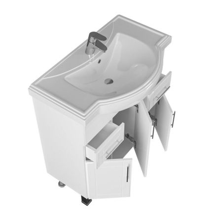 Тумба для  умыв. "Дублин-80 2 ящ" напол. (ум. Классик 80)