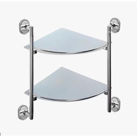 Полка стеклянная угловая D-Lin D262700, хром, артикул D262700