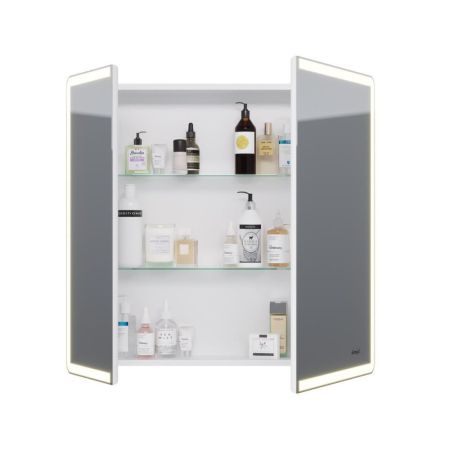 Зеркальный шкаф Dreja Point 80 см, белый, артикул 99.9034