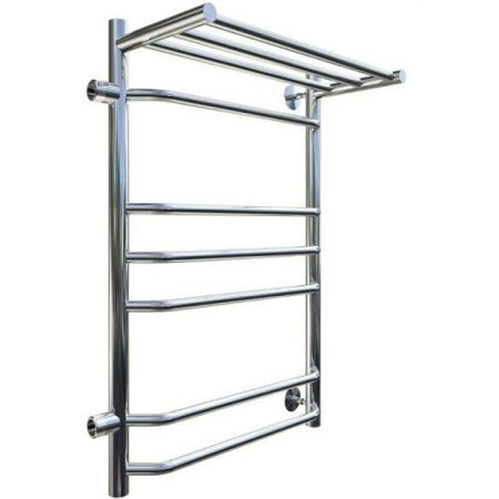 Водяной полотенцесушитель Тругор Браво 3 П ПМ L 80x50 с полкой Хром, артикул Браво3/ПМ508050Плев