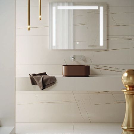 Kerasan  Hako Раковина накладная квадратная 40х40хH15 см, без отв под смеситель, цвет: bruno matte, артикул 554488