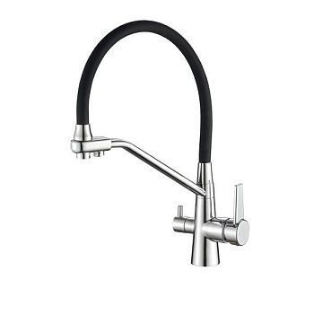 Смеситель для кухни с гибким изливом FASHUN A4382-7, хром