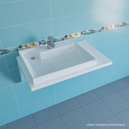 Раковина над стиральной машиной "Юпитер 800*500" левый, ш/гл без кронштейнов