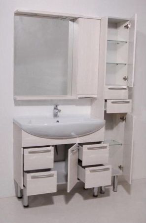 Тумба с раковиной SanVit Эдем Lux 90 kedem090 в цвете Ral Желтый глянец