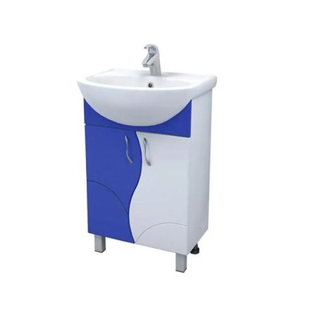Тумба под раковину напольная VIGO Alessandro tn.ALE.UYU.55.2D син, 55 см, артикул tn.ALE.UYU.55.2D син