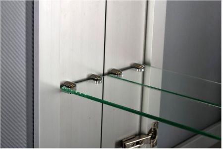 Зеркало-шкаф De Aqua 80 серебро