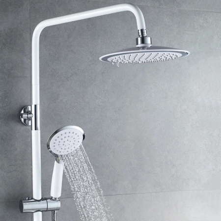 Душевая система Shevanik S9836F, белый/хром
