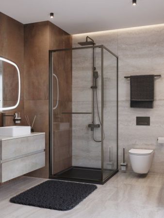 LUX-A-FS-1-90-C-CR Душевой уголок, артикул LUX-A-FS-1-90-C-CR