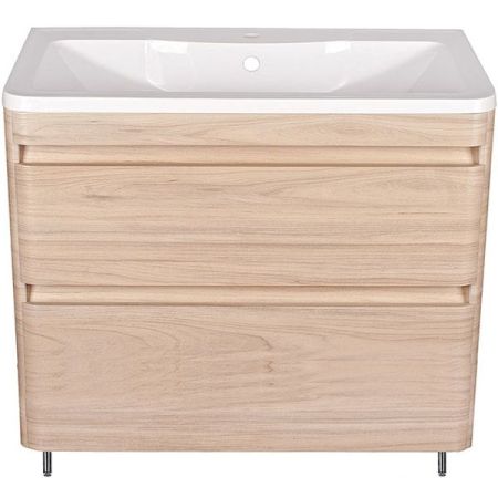 Тумба напольная "Атлантика 100", Люкс ясень перламутр, PLUS