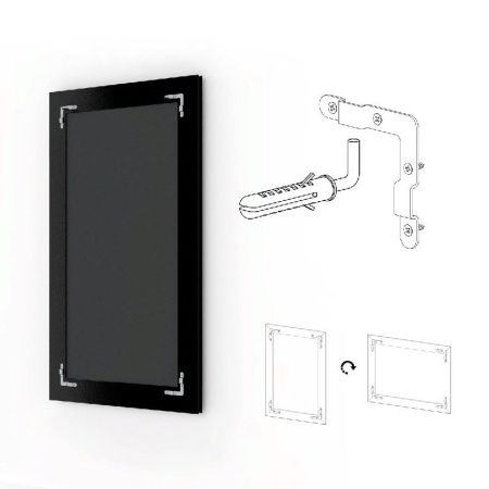 Зеркало Evoform Exclusive 147х62 Серебряный акведук