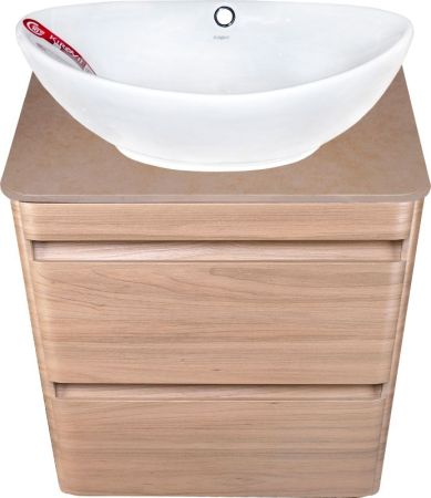 Тумба подвесная "Атлантика 60", Люкс ясень перламутр, PLUS