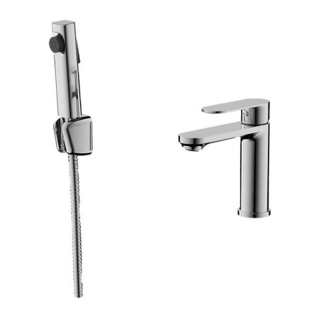 Смеситель для раковины с гигиеническим душем Maretti Florenza FLG32RF70, хром, артикул FLG32RF70