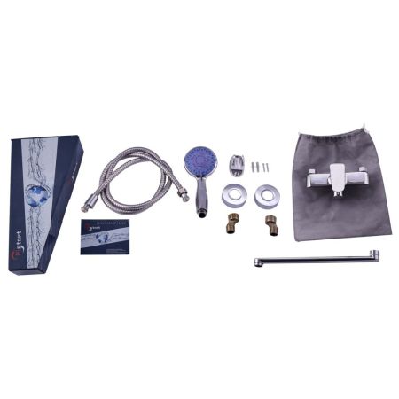 Смеситель для ванны Plstart PD22082, хром