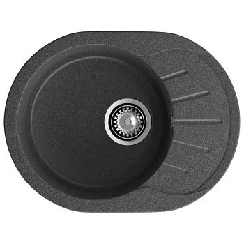 Кухонная мойка GranFest RONDO 580L, графит