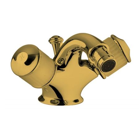 Bongio Cristallo Смеситель для биде на 1 отв. , цвет золото/cristallo Bianco 00, артикул 04522OR00