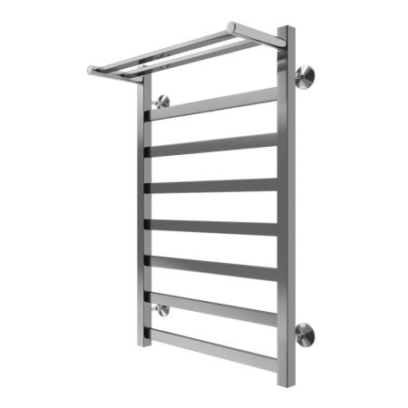 Полотенцесушитель водяной с полкой Terminus Ното П8 50х80, хром, артикул 4670078560780