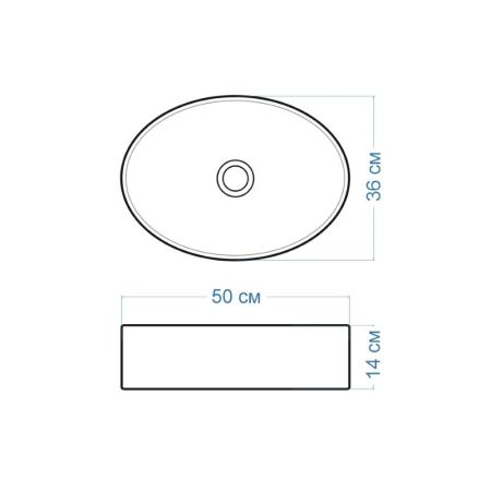 Раковина чаша Maretti EN13NS82-844, белая, артикул EN13NS82-844
