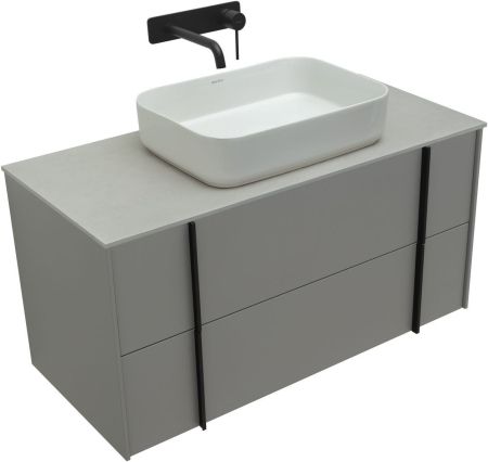 Тумба под раковину Allen Brau Reality 100 1.32007.PGM платина матовый, артикул 1.32007.PGM