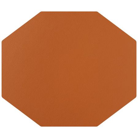 ADJ Шестиугольный плейсмат, 44,5x38 см., цвет: коньяк/бордо, артикул 0006.09/30