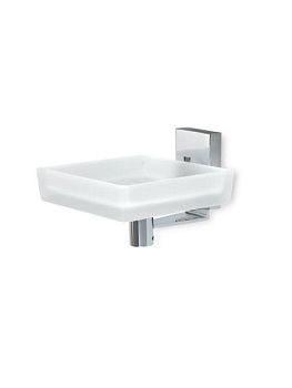 Stil Haus Quid, настенная стеклянная мыльница, цвет хром