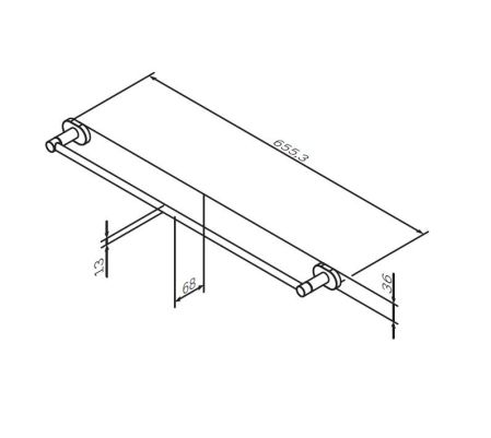 A74346400 Sense L, Вешалка для полотенец, хром, артикул A74346400