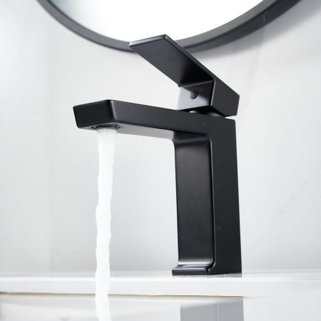 Смеситель для раковины Rose R1801H-1, черный