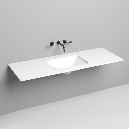 SALINI Столешница 1500х500х15 мм, из материалв S-Stone, цвет белый матовый, артикул 200124M