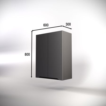 Тумба напольная "Марелла 90" (2 ящ.) Люкс антискрейтч серый, PLUS Тумба напольная "Марелла 90" (2 ящ.) Люкс антискрейтч серый, PLUS