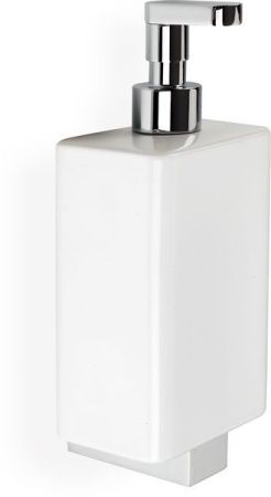 Stil Haus Gea, настенный керамический дозатор с загнутым носиком, цвет золото - белая керамика