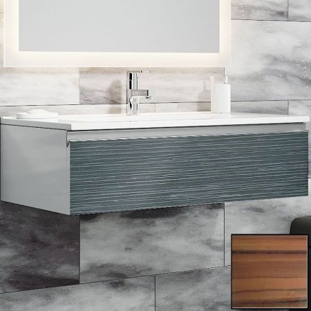 Тумба с раковиной SanVit Авеню-1 75 kavenu175 с фактурой под дерево подвесная Зебрано, артикул kavenu175