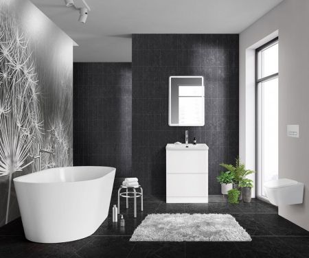 Мебель для ванной комнаты BELBAGNO ALBANO-600-2C-PIA, артикул BB600/455-LV-MR-ALR