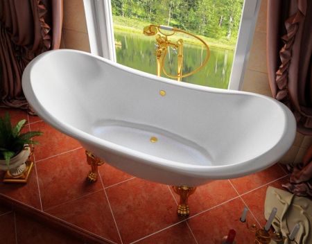 Ванна из искусственного камня Эстет Скарлетт 180x77 Белая, артикул ФР-00001245