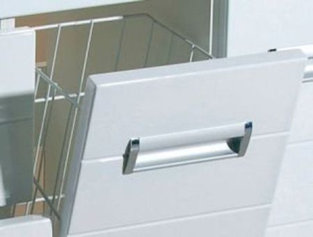 Тумба под раковину Bellezza Сиена 80 4633913080010 с бельевой корзиной Белая, артикул 4633913080010