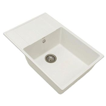 Кухонная мойка Grandex Aqua Topline 600211, белый