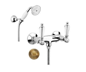 Смеситель для душа Fiore GIOIELLI (SWAROVSKI®) 08ZZ0602, бронза