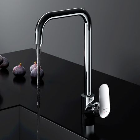 F8006000 Like, смеситель для кухни G-образный излив, хром, шт., артикул F8006000